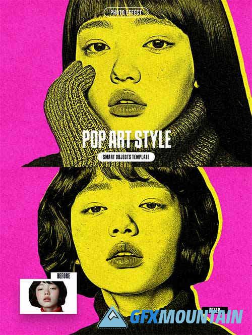 Pop Art Style Photo Effect