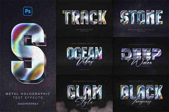 Holographic Text Effects