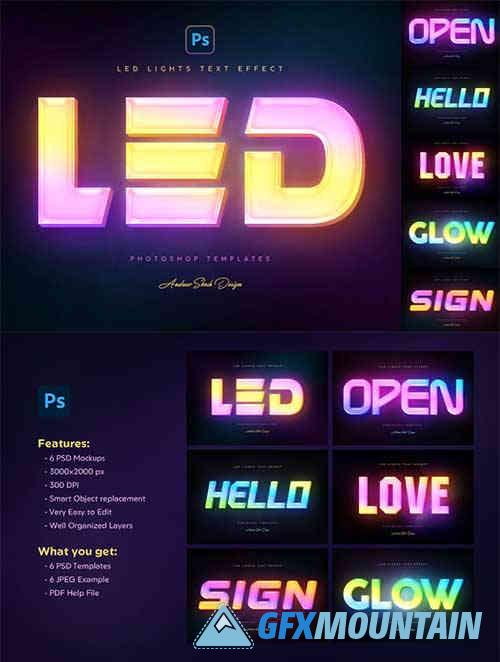 Led Lights Text Effects