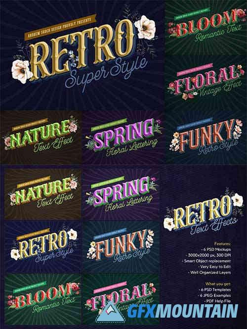 Retro Lettering Text Effect