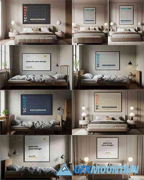 Bedroom Poster Mockups