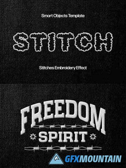 Stitches Embroidery Effect