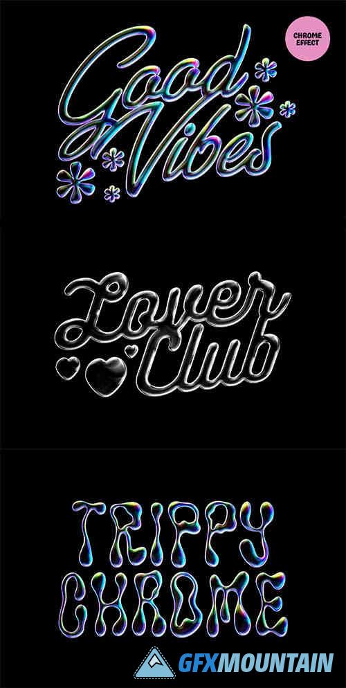 Trippy Chrome Text & Logo Effect