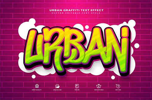 Urban Graffiti Editable Text Effect