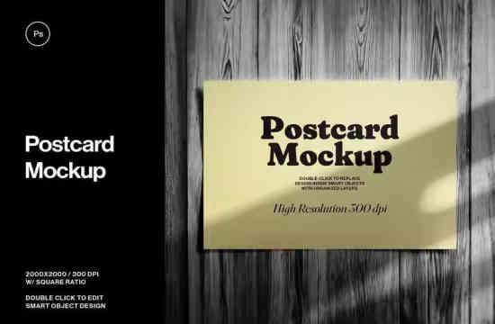 Postcard Mockup