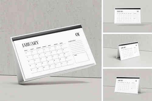 Desk Calendar Mockup