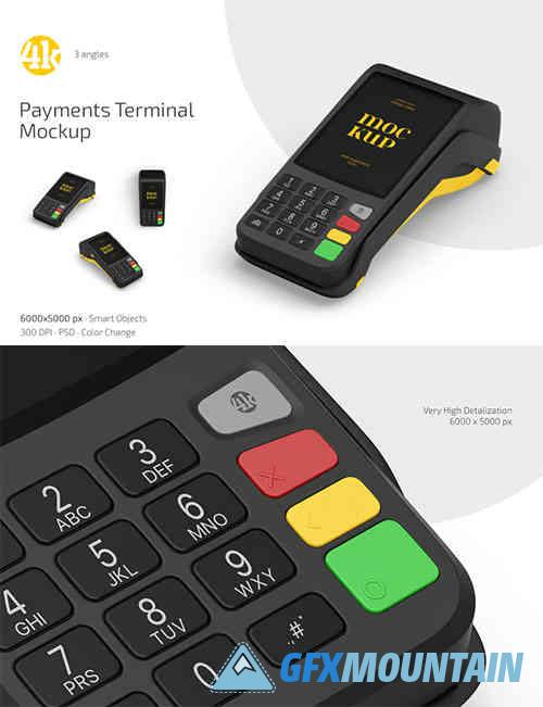 Payments Terminal Mockup Set