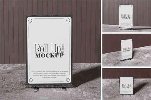 Roll Up Banner Mockup