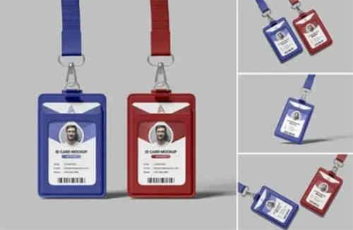 ID Card Holder Mockup