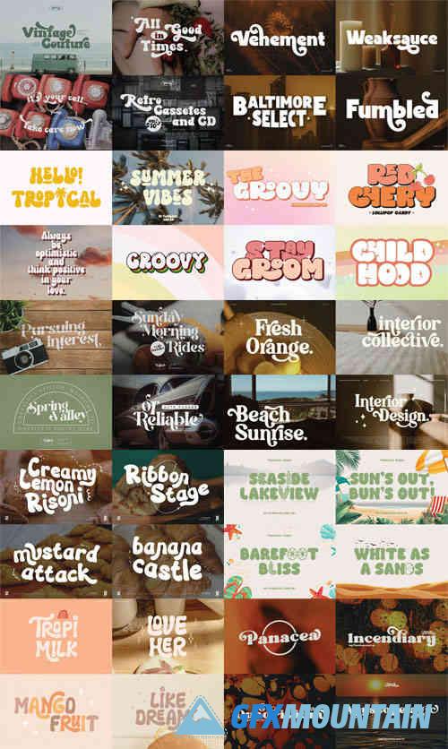 Retro Font Bundle