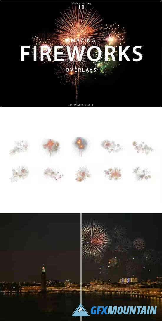 Amazing Fireworks Overlays