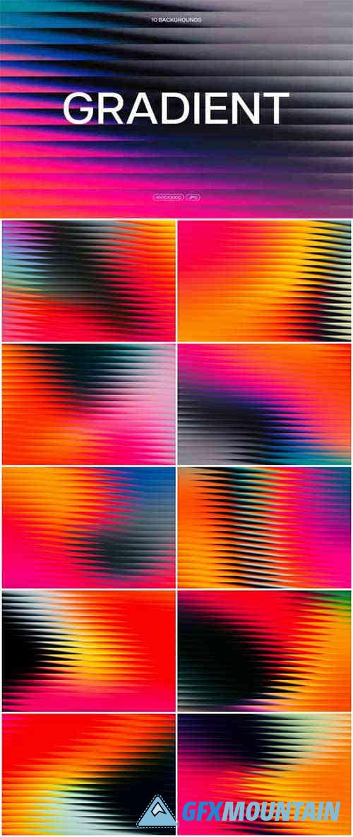 Vibrant Slatted Gradient Backgrounds