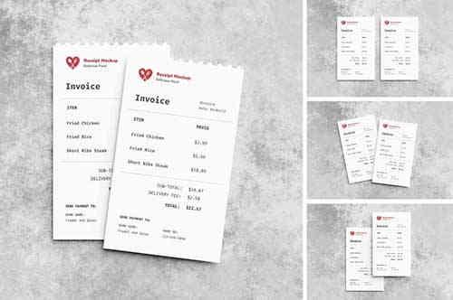 Receipt Mockup
