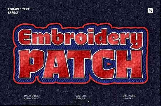 Patch Embroidery Mockup