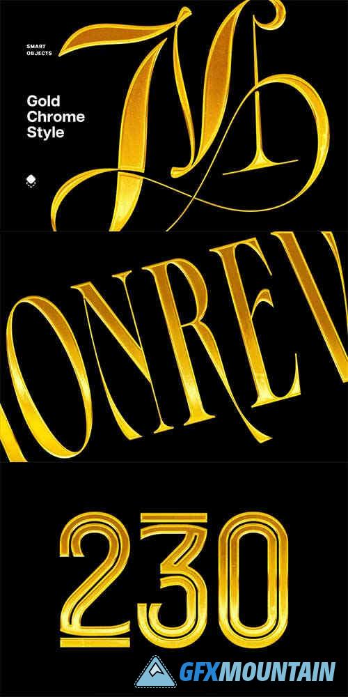 Gold Chrome Effect