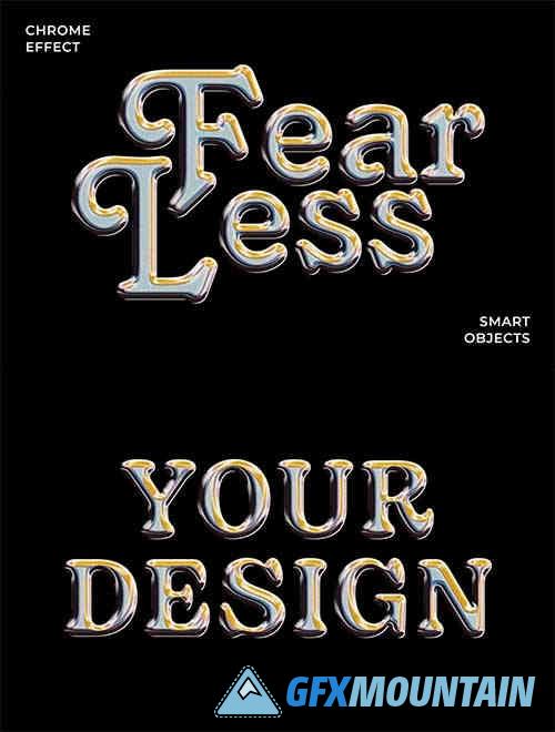 Chrome Text & Logo Effect