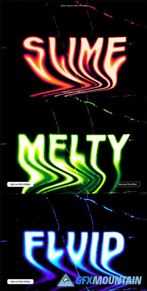 Drip Liquid Text Effect