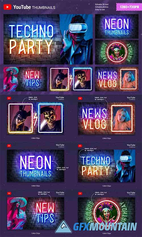 Neon Youtube Thumbnails