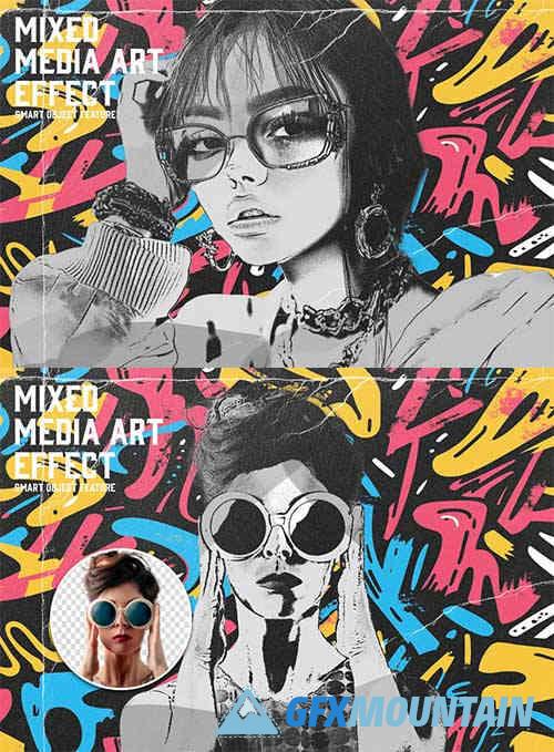 Mixed Media Art Effect