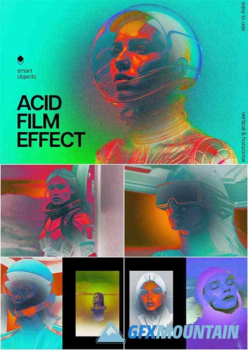 Acid Film Photo Template
