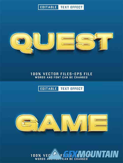 Quest 3d Text - Editable Text Effect