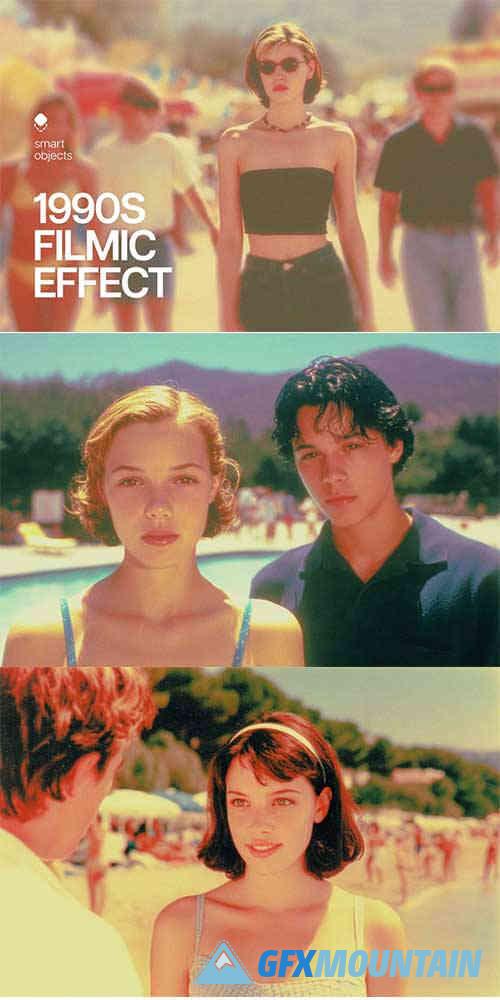 1990s Filmic Photo Effect