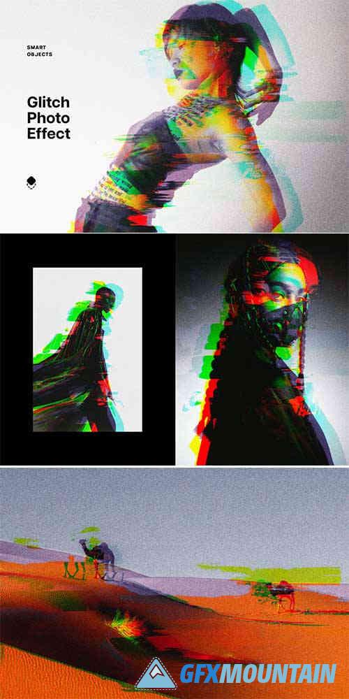 Glitch Photo Effect Template