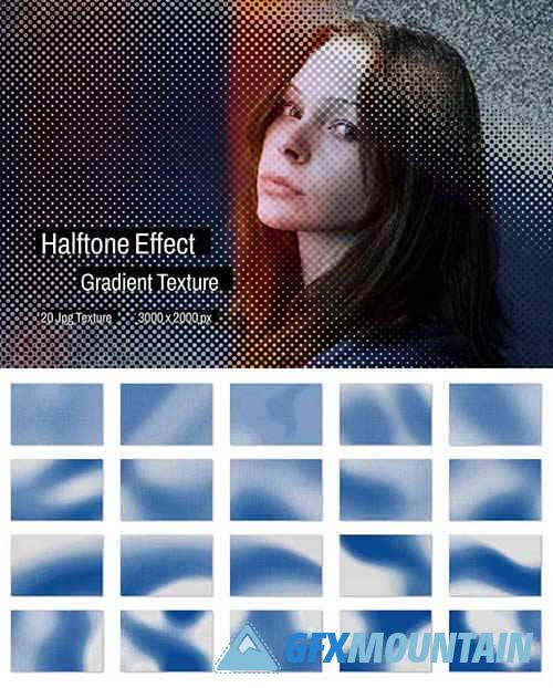 Halftone Effect Gradient Texture
