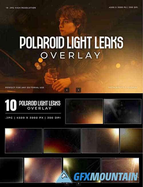 Polaroid Light Leak Overlay