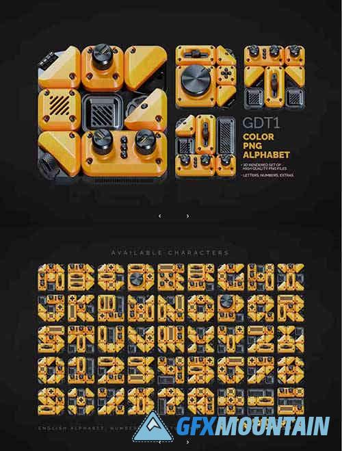 GDT1 - Color PNG Alphabet