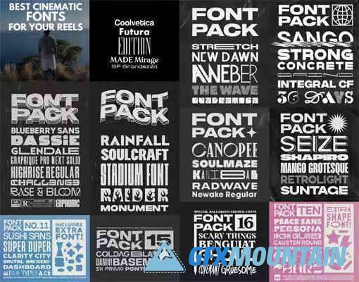 Best Cinematic Fonts Pack
