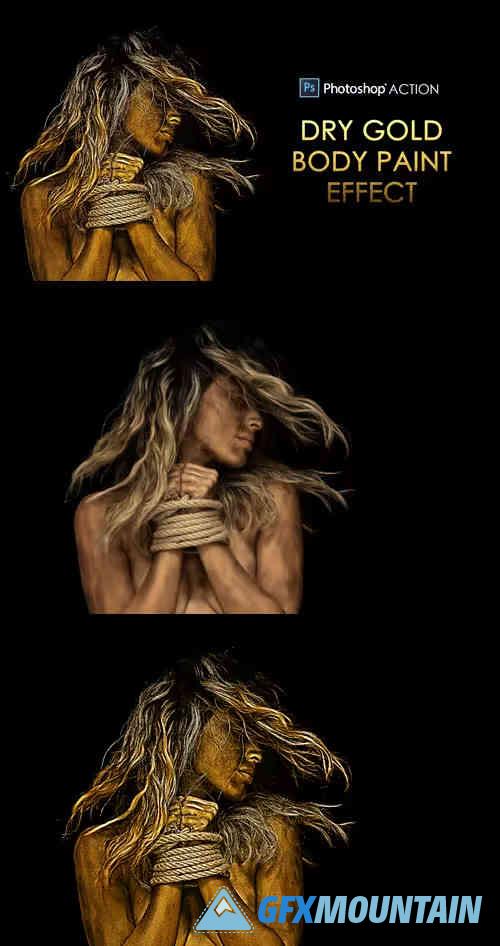 Dry Gold Body Paint