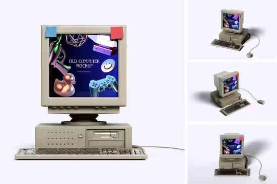Old Computer Mockup