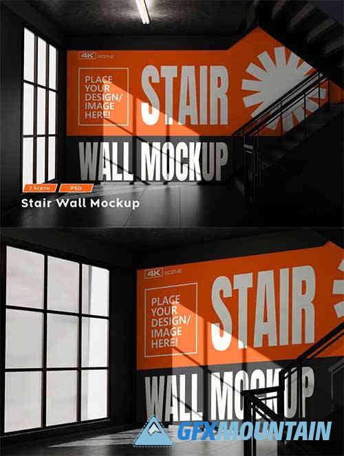 Stair Wall Mockup