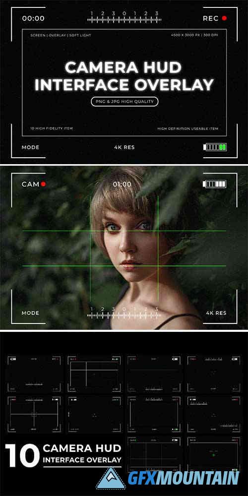 Camera HUD Interface Overlay