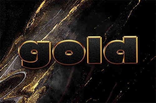 Gold Text Effect