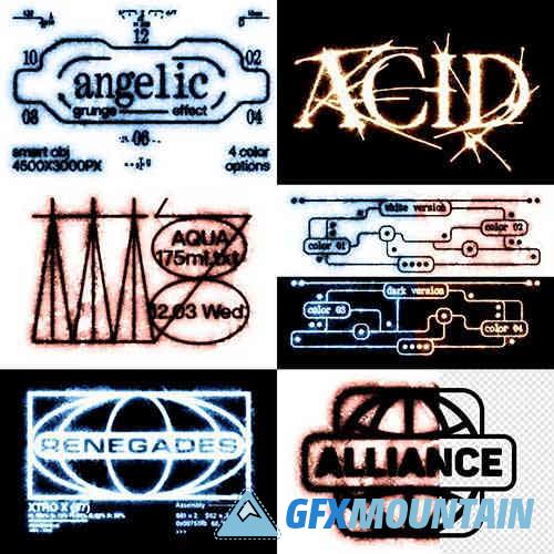 Angelic Grunge Text & Logo Effect