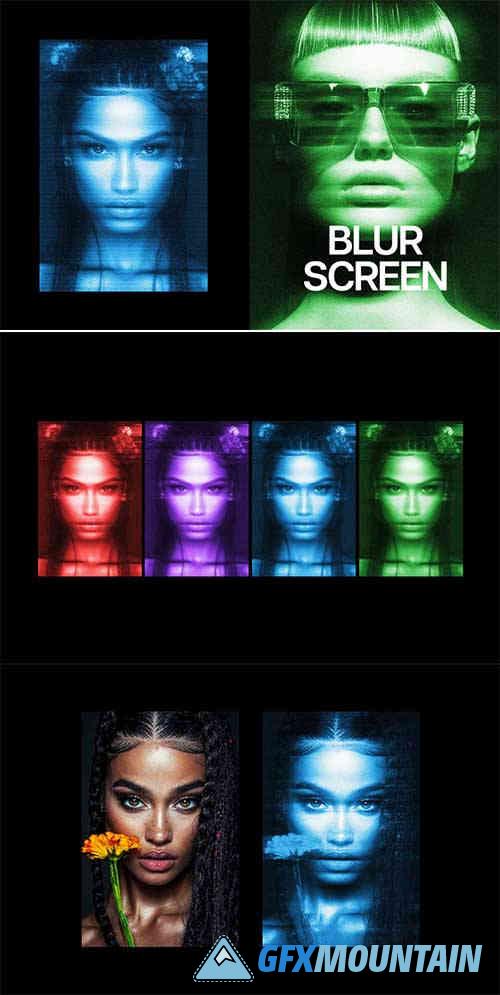 Blur Screen Poster Effect