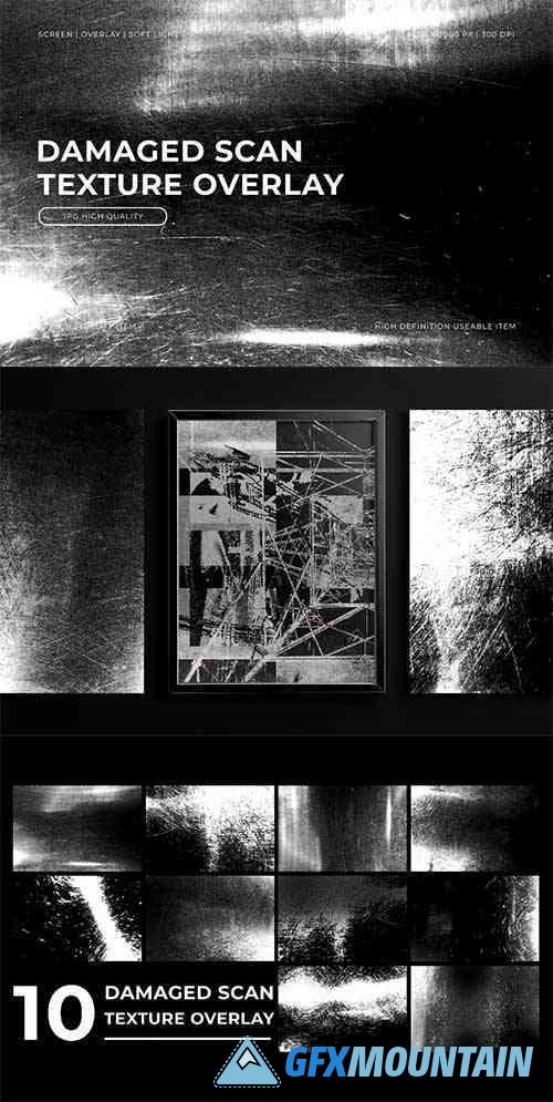 Damaged Scan Texture Overlay