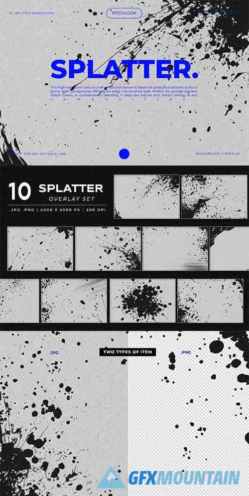 Splatter Texture Overlay Set
