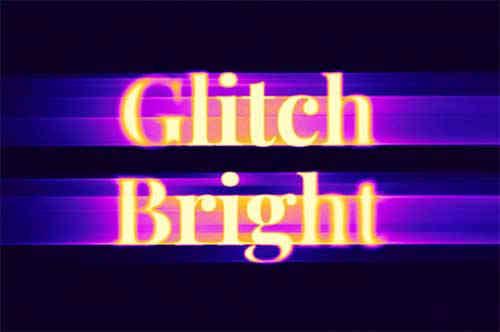 Radiant Blur Distortion Text Effect