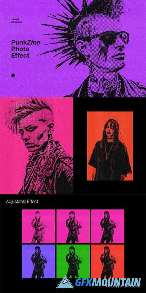 Punk Zine Photo Effect