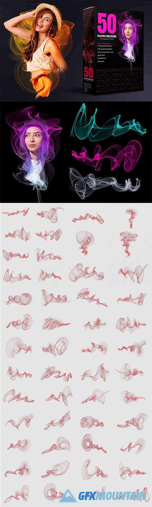 Smoke Fire Flame PNG Brush Set