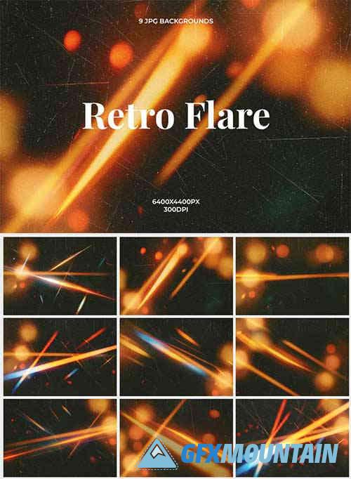 Retro Flare Polaroid Light Effect Backgrounds