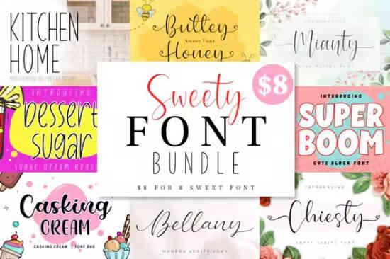 Sweety Font Bundle