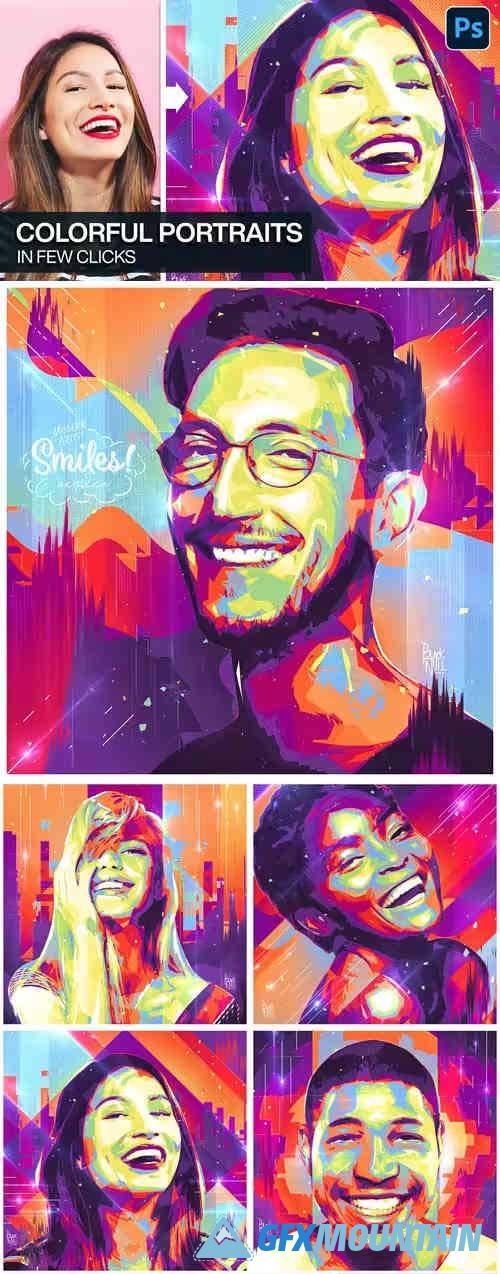 Colorful Portraits - Modern Artist