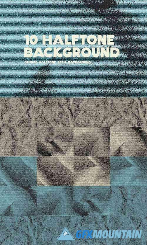 Halftone Strip Backgrounds