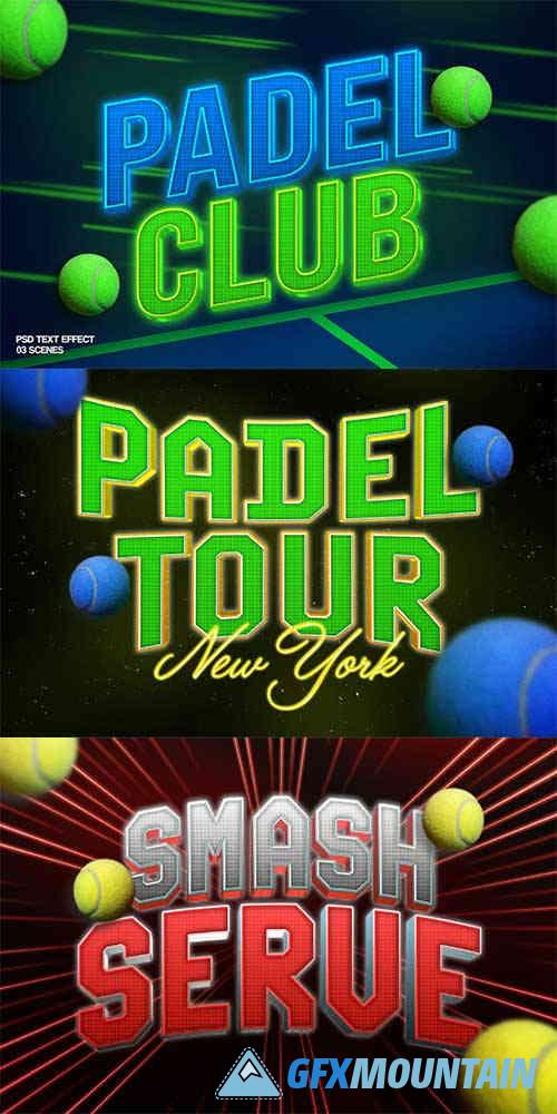Padel Sport Text Effect