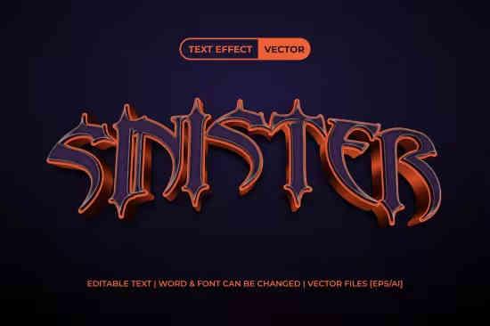 Sinister Text Effect