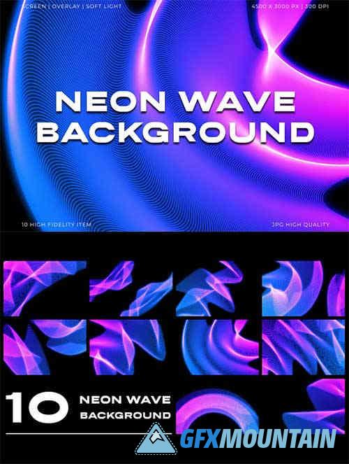 Neon Wave Background